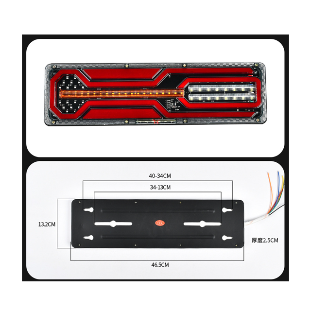 Container Trailer Truck Trailer Number Light Led Tail Light