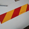 NewAluminum Anti-Collision Safety Sign Self-Adhesive for Trucks Trailers Reflective Truck Rear Marking Stripe 