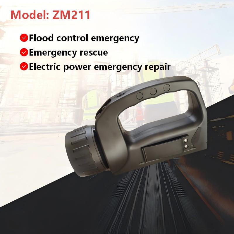 Portable Hand-cranked emergency work light USB rechargeable flashlight inspection Engineering rescue searchlights