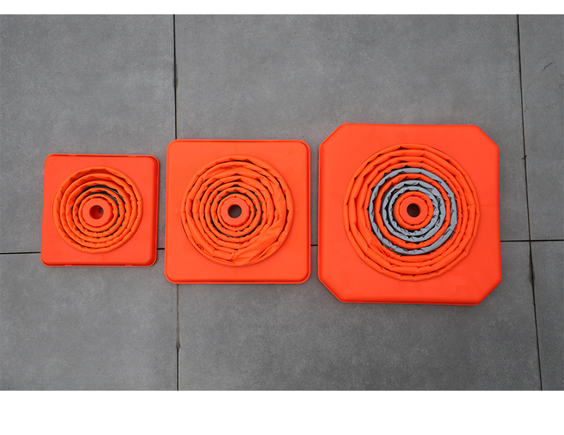 High Visibility 45cm retractable traffic cone waterproof collapsible traffic cone