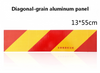 NewAluminum Anti-Collision Safety Sign Self-Adhesive for Trucks Trailers Reflective Truck Rear Marking Stripe 